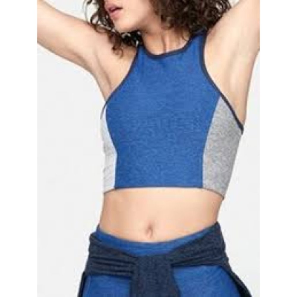 Outdoor Voices Athena Tri-tone Crop Top